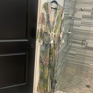 Beautiful long lace cover-up/ robe new with tags